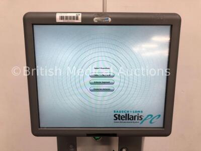 Bausch & Lomb Stellaris PC Vision Enhancement System with Footswitch and Hoses (Powers Up) * SN SPC01054 * * Mfd 2012 * - 2