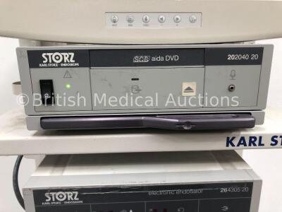 Karl Storz Stack Trolley Including NDS Monitor, Storz SCB Aida DVD 202040 20 Unit, Storz Electronic Endoflator 264305 20 Unit and Storz SCB Image 1 22 - 3