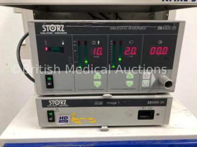 Karl Storz Stack Trolley Including NDS Monitor, Storz SCB Aida DVD 202040 20 Unit, Storz Electronic Endoflator 264305 20 Unit and Storz SCB Image 1 22 - 4