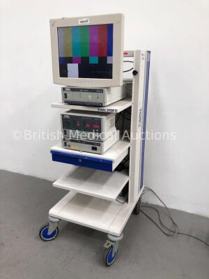 Karl Storz Stack Trolley Including NDS Monitor, Storz SCB Aida DVD 202040 20 Unit, Storz Electronic Endoflator 264305 20 Unit and Storz SCB Image 1 22 - 5