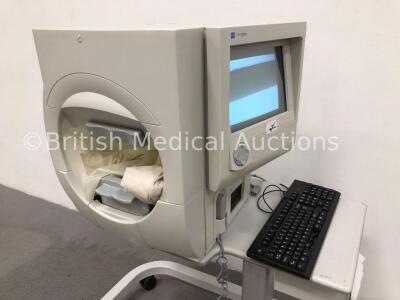 Zeiss Humphrey Field Analyzer Model 750 Rev 14.2.1 with Control Hand Trigger, Keyboard and Printer on Motorized Table (Powers Up) * SN 750-6189 * - 2