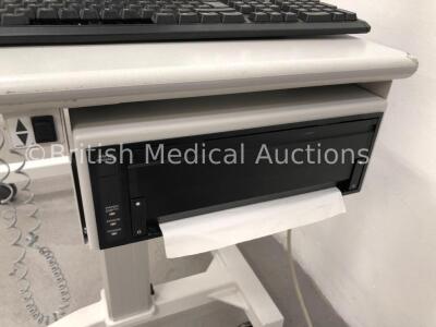 Zeiss Humphrey Field Analyzer Model 750 Rev 14.2.1 with Control Hand Trigger, Keyboard and Printer on Motorized Table (Powers Up) * SN 750-6189 * - 7