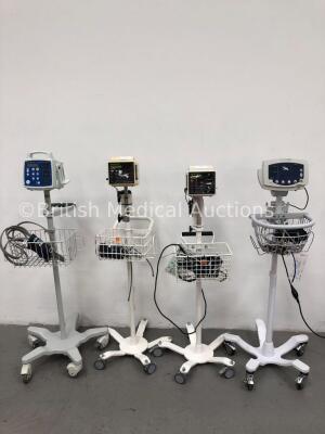 Job Lot of Patient Monitors Including 2 x Criticare 506DXNT/506DXN with Power Supplies, 2 x BP Hoses and 2 x SpO2 Finger Sensors, 1 x Welch Allyn 53N0