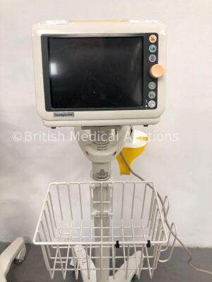 2 x Philips SureSigns VM6 Patient Monitors on Stands with ECG,SpO2 and NIBP Options, 2 x SpO2 Finger Sensors, 1 x BP Hose and 1 x 3-Lead ECG Lead (1 x - 4