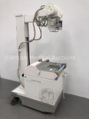 GE AMX 4 Plus - IEC Mobile X-Ray Model 2275938 with Control Hand Trigger and Key (Powers Up with Key-Key Included) * Mfd July 2007 * - 2