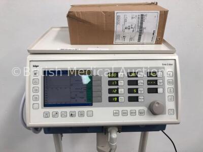 Drager Evita 2 Dura Ventilator Type 8413930-08 Software Version 04.26 Working Hours 39502 with Hoses and Accessories on Stand (Powers Up) * SN ARPL-02 - 2