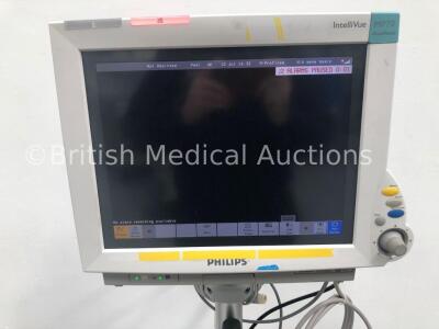 Philips IntelliVue MP70 Anaesthesia M8007A Patient Monitor with Philips Module Rack,2 x SpO2 Finger Sensors, 1 x BP Hose and Cuff and 1 x ECG Lead (Po - 2