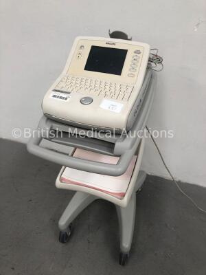 Philips PageWriter Trim II ECG Machine on Stand with 1 x 10-Lead ECG Lead (Powers Up) * SN US30609227 *