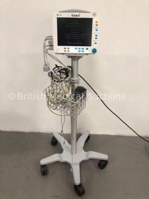GE B30 Patient Monitor with 1 x E-PSMPW Patient Side Module with NIBP,P1,P2,T1,T2,SpO2 and ECG Options * Mfd 2014 *,1 x BP Hose, 1 x IBP Cable,1 x SpO