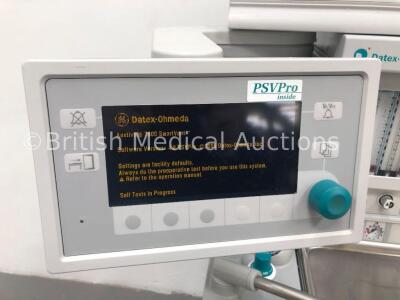 Datex-Ohmeda Aestiva/5 Anaesthesia Machine with Datex-Ohmeda Aestiva SmartVent Software Version 4.8 PSVPro,Oxygen Mixer,Absorber,Bellows and Hoses (Po - 2