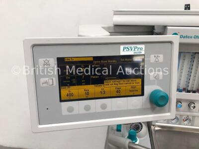Datex-Ohmeda Aestiva/5 Anaesthesia Machine with Datex-Ohmeda Aestiva SmartVent Software Version 4.8 PSVPro,Oxygen Mixer,Absorber,Bellows and Hoses (Po - 4