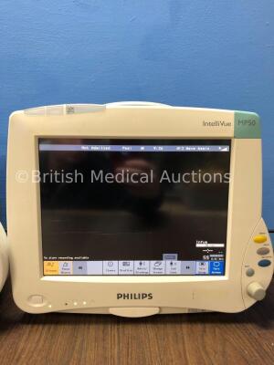 2 x Philips Intellivue MP50 Anesthesia Touch Screen Patient Monitors Version G.01.73 / G.01.80 (Both Power Up) *Mfd 2009 / 2009* *C* - 3