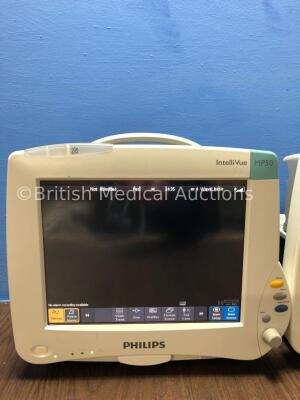 2 x Philips Intellivue MP50 Anesthesia Touch Screen Patient Monitors Version G.01.80 / H.03.09 (Both Power Up) *Mfd 2010 / 2013* *C* - 3