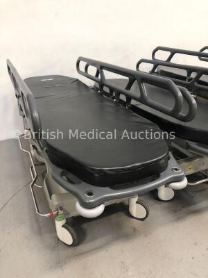 3 x Portsmouth Surgical QA3 Hydraulic Patient Trolleys with Mattresses (2 x Hydraulics Tested Working, 1 x Hydraulics Not Working) * Asset No N/A * - 2