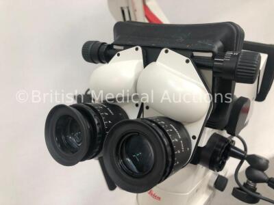 Leica F40 M525 Dual Operated Surgical Microscope Software Version 1.87 with Leica ULT 500 Dual Attachment, 4 x Leica 10x/21 Eyepieces and 2 x Control - 4