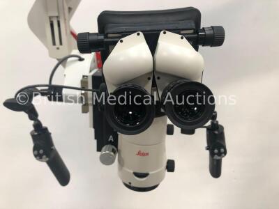 Leica F40 M525 Dual Operated Surgical Microscope Software Version 1.87 with Leica ULT 500 Dual Attachment, 4 x Leica 10x/21 Eyepieces and 2 x Control - 6