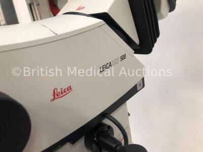 Leica F40 M525 Dual Operated Surgical Microscope Software Version 1.87 with Leica ULT 500 Dual Attachment, 4 x Leica 10x/21 Eyepieces and 2 x Control - 7