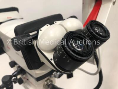 Leica F40 M525 Dual Operated Surgical Microscope Software Version 1.87 with Leica ULT 500 Dual Attachment, 4 x Leica 10x/21 Eyepieces and 2 x Control - 8