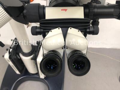 Leica M680 Triple Operated Surgical Microscope with Leica f=250mm Lens,3 x Binoculars,6 x Leica 10x/21 Eyepieces, Sony 3CCD ExwaveHAD Attachment and 2 - 5