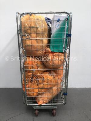 Cage of Mixed Consumables Including PROact Medical Temperature Probe, Intersurgical High Concentration Non-Breathing Oxygen Masks and Terumo Syringes