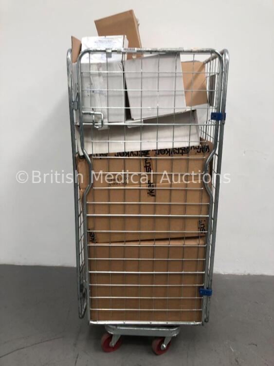 Cage of Mixed Consumables Including Pivot Medical NanoPass Reach Crescent,Smith & Nephew Clear-Trac Complete Cannula System and Advance Closed Camera