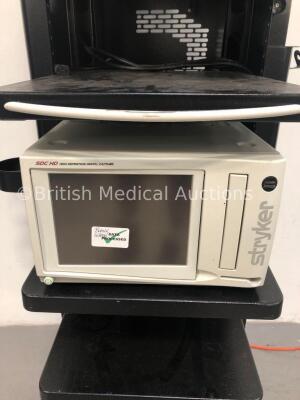 Stryker Stack Trolley with Stryker SDC HD High Definition Digital Capture Unit (Powers Up with Blank Screen) *G* * SN 07C071724 * - 2