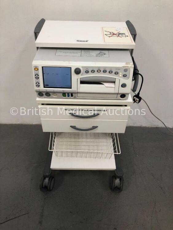 GE 250 Series Fetal Monitor on Mobile Trolley (Powers Up) * SN 256X *