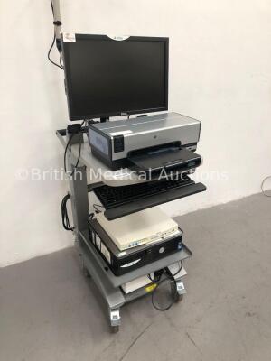 Xltek EEG System on Trolley with Monitor,Keyboard,Printer and Accessories (Hard Drive Removed) - 2