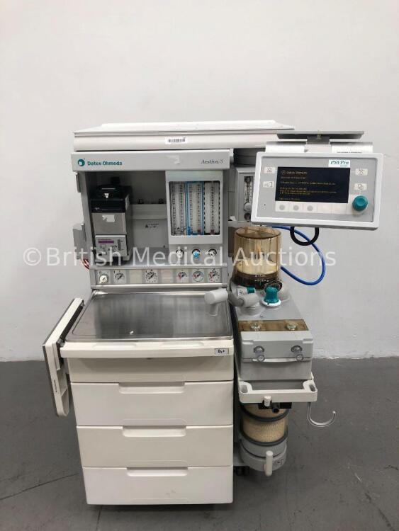 Datex-Ohmeda Aestiva/5 Anaesthesia Machine with Datex-Ohmeda Aestiva SmartVent Software Version 4.8 PSVPro,Datex-Ohmeda Isotec 5 Isoflurane Vaporizer,