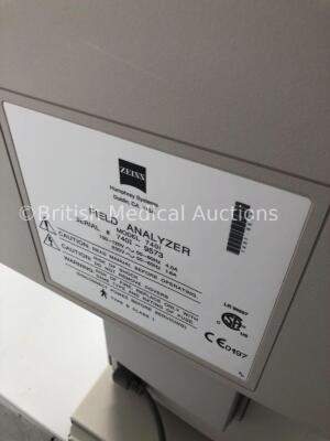 Zeiss Humphrey Field Analyzer Model 740i Rev 5.0 on Motorized Table with Printer (Powers Up) * SN 740I-9573 * - 5