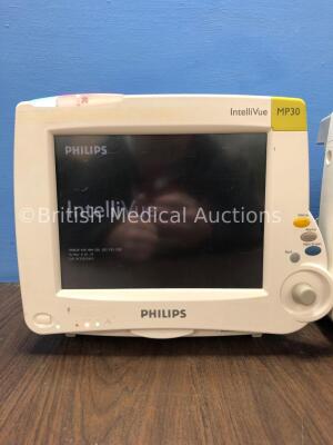 2 x Philips Intellivue MP30 Touch Screen Patient Monitors Version G.01.73 (Both Power Up) *Mfd 2009 / 2009* *C* - 3