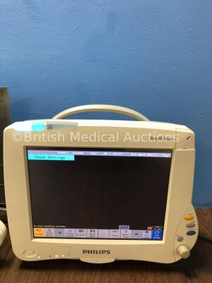 Job Lot Including 1 x Philips Intellivue MP70 Anesthesia Touch Screen Monitor Version H.15.45 *Mfd 2009* 1 x Philips Intellivue MP50 Touch Screen Pati - 5