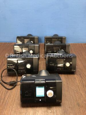 7 x ResMed Airsense 10 Elite CPAP Units with 7 x AC Power Supplies (All Power Up) *23172971592 / 23183495343 / 23172321155 / 23172907898 / 23191093287