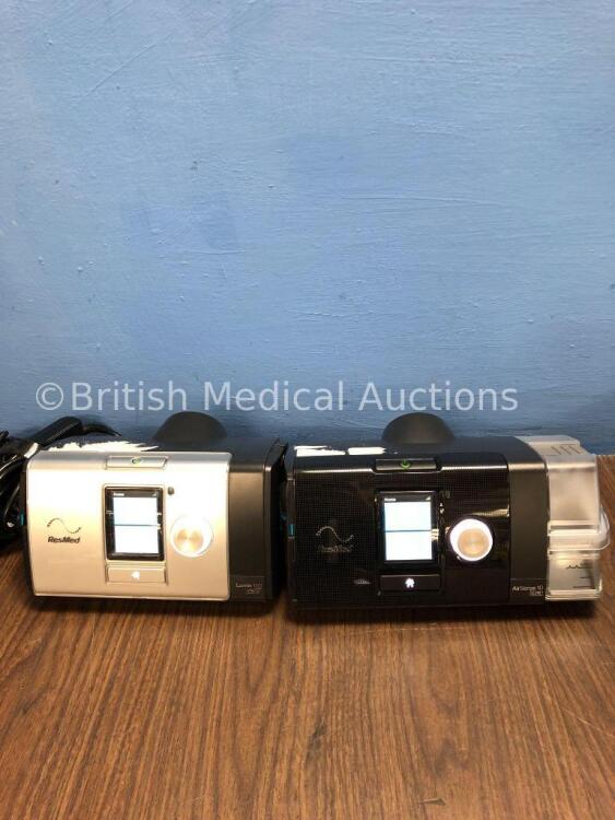 Job Lot Including 1 x ResMed Lumis 100 VPAP ST Unit with 1 x Power Supply, 1 x ResMed AirSense 10 Elite CPAP with 1 x Humid Air Humidifier and 1 x AC