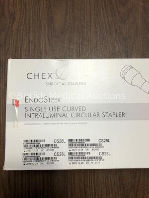 Job Lot of Chek Surgical Staplers Including 2 x EndoSteer CS28L Single Use Curved Intraluminal Circular Staplers, 6 x CS32 Single Use Curved Intralumi - 2