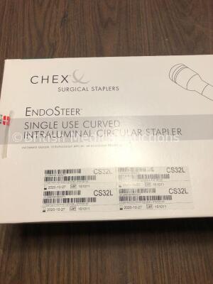 Job Lot of Chek Surgical Staplers Including 2 x EndoSteer CS28L Single Use Curved Intraluminal Circular Staplers, 6 x CS32 Single Use Curved Intralumi - 4