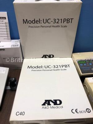 Mixed Lot Including 1 x Enraf Nonius Sonopuls 491 Ultrasound Therapy Unit With 2 x Handpieces (Powers Up with Blank Screen) 2 x A&D Medical UA-767PBT - 3