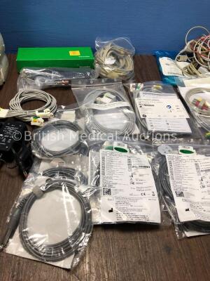 Mixed Lot Including 5 x B Braun Infusomat Space Infusion Pumps (2 Power Up, 2 No Power, 1 Untested Due to Damaged Power Port-See Photo, Power Supply N - 3