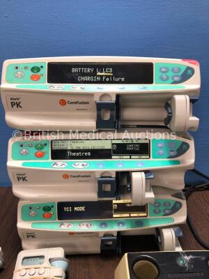 Mixed Lot Including 3 x Carefusion Alaris PK Syringe Pumps (2 Power Up with Fault, 1 Powers Up with Service Required Message) 1 x Nellcor OxiMax N-560 - 2