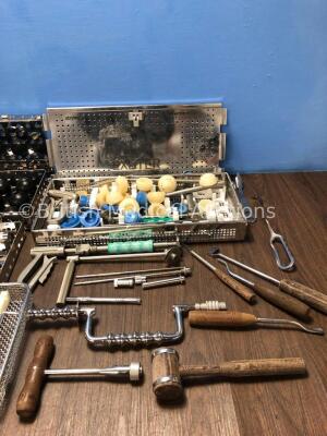 Job Lot of Assorted Surgical Instruments and Drill Bits with Surgical Instrument Trays - 3