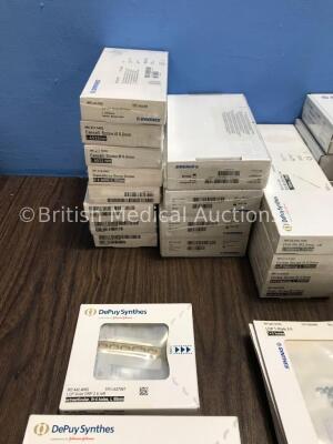 Large Quantity of Depuy Synthes and Synthes Bone Screws, Metaphyseal Plates, Lock Screws, Drill Bits and Broad Holes *All Unused in Packaging and In D - 2