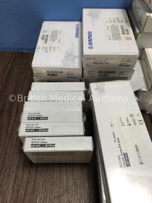 Large Quantity of Synthes Self Drills, Bone Screws, Clavicle Plates *All Unused in Packaging and In Date* - 4