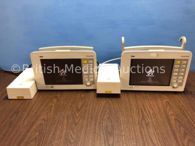 2 x Drager Infinity Delta Patient Monitors Software Version VF8.3-W with 2 x Power Units (Both Power Up)