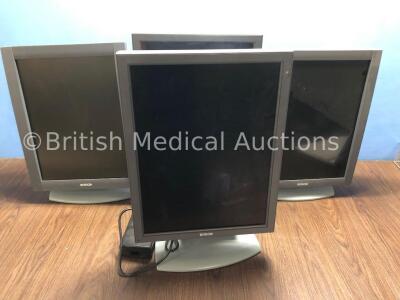 4 x Barco Monitors with Power Supplies