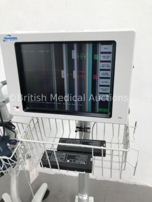 Mixed Lot Including 1 x Welch Allyn ProPaq CS Patient Monitor on Stand with SpO2,ECG,NIBP,T1 and T2 Options with 1 x BP Hose and Cuff and 1 x SpO2 Fin - 4