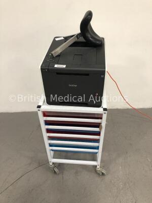 Mobile Crash Trolley with Brother HL-41 Printer