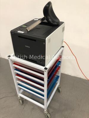 Mobile Crash Trolley with Brother HL-41 Printer - 3