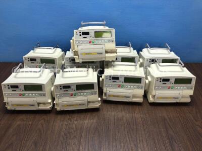 4 x Fresenius MCM 550 ST Infusion Pumps (1 x Powers Up), 4 x Fresenius MCM 440 PT Infusion Pumps (All Power Up) and 1 x Fresenius Optima PT Infusion P