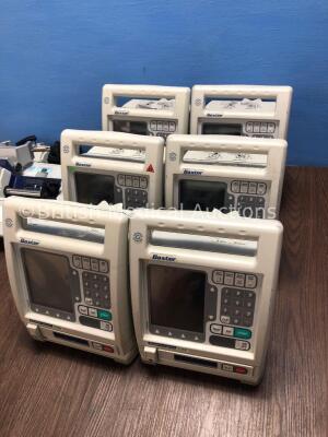 6 x Baxter Colleague CXE Infusion Pumps (3 x Draw Power), 1 x Alaris IVAC P7000 Syringe Pump (Powers Up) and 1 x Alaris IVAC P2000 Syringe Pump (No Po - 2