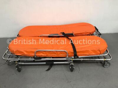 2 x Ferno 35A Series Cots with Mattresses and Straps